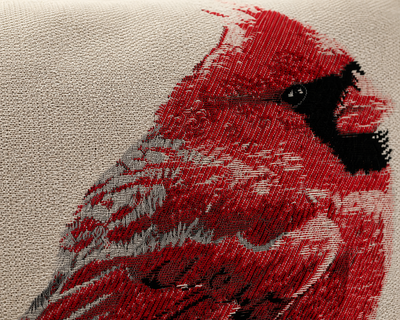 Bird Embroidery Decorative Pil Pillows