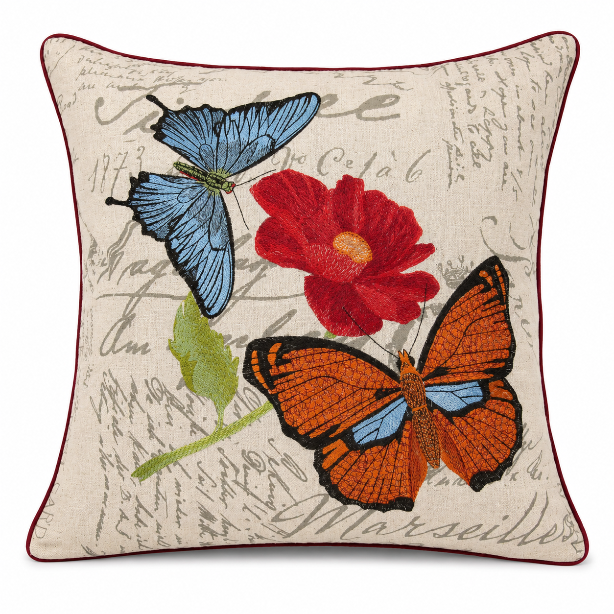 Papillon on Poppy Pillows