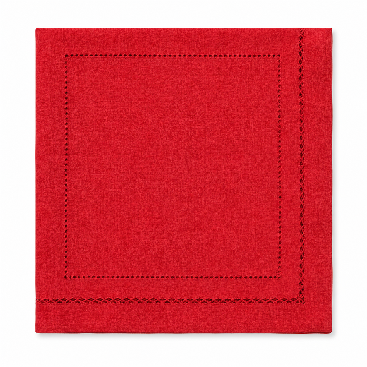 Xia Home Fashions Double Hemstitch Napkins 20x20 Inch Pine Set of 4