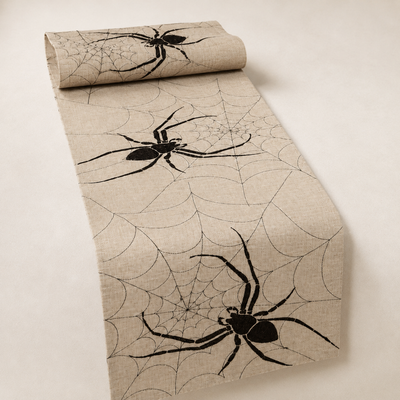 Creepy Spider Table Runner