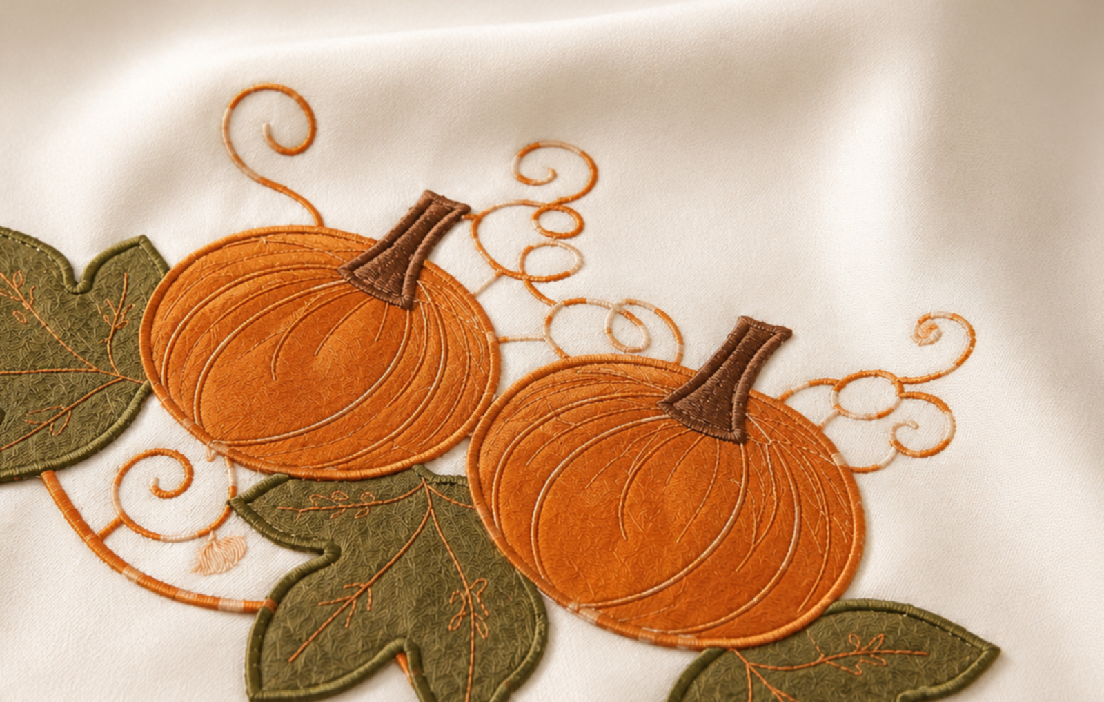 Pumpkin Patch Appliqué Table Runner