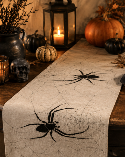 Creepy Spider Table Runner