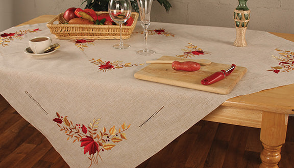 Harvest Leaves Table Topper