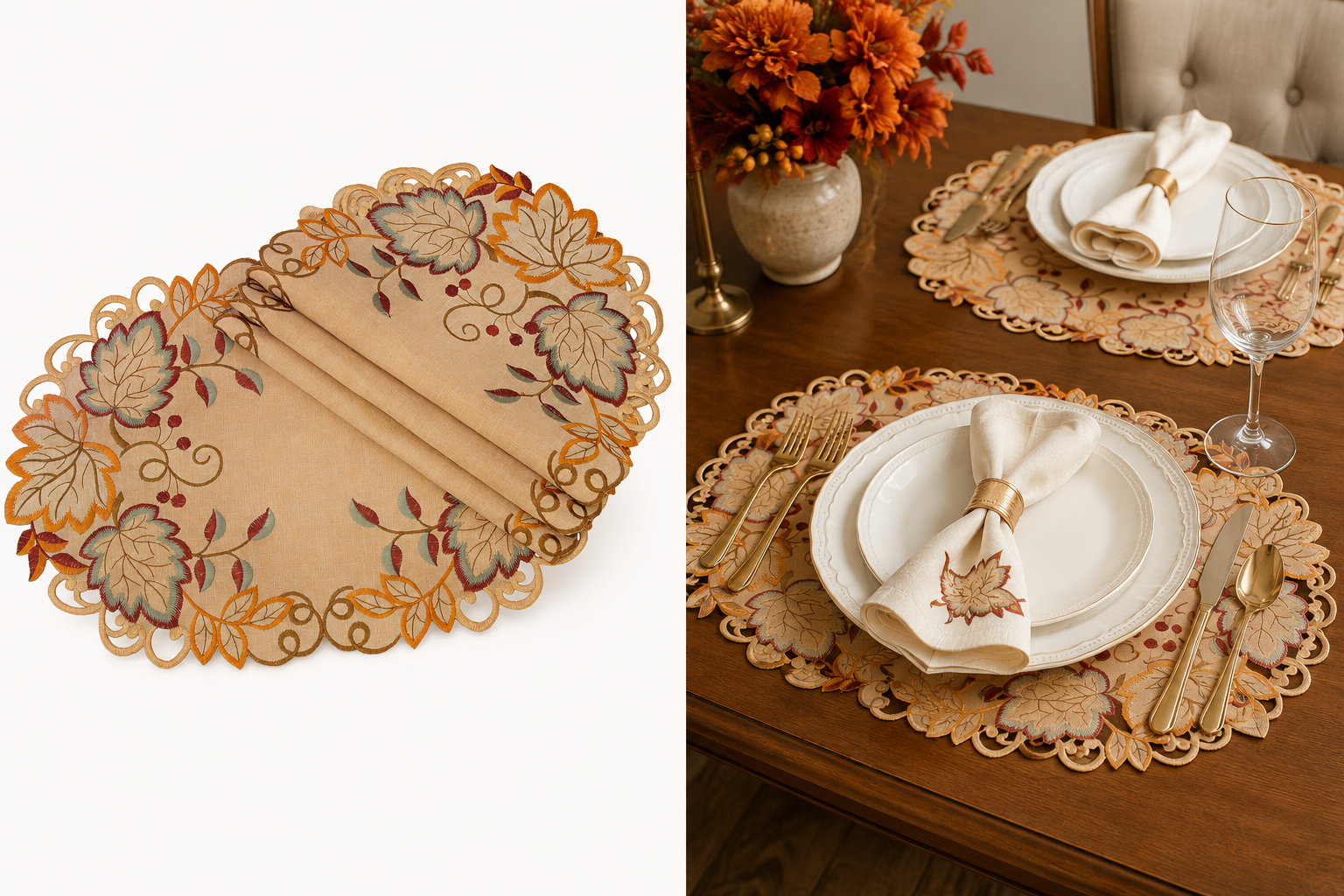 Harvest Verdure Placemats | Set of 4