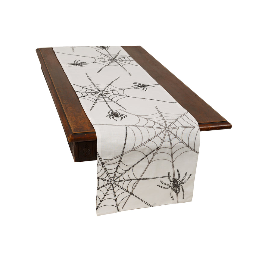 XD18801 Halloween Spider Web Table Runner