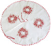 ML10103A Holiday Berry Wreath Tree Skirt