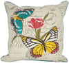 ML11071 Papillon on Tulip Pillow, 18"x18"
