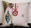 ML12001 Noel Ornaments Holiday Pillow