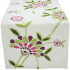 ML12019 Crewel embroidered Flora Table Runner 16"x36"