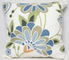 ML12019 Crewel embroidered Flora Pillow 18"x18"