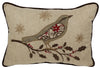 ML14869 Bird On Twig Pillow, 13''x18''