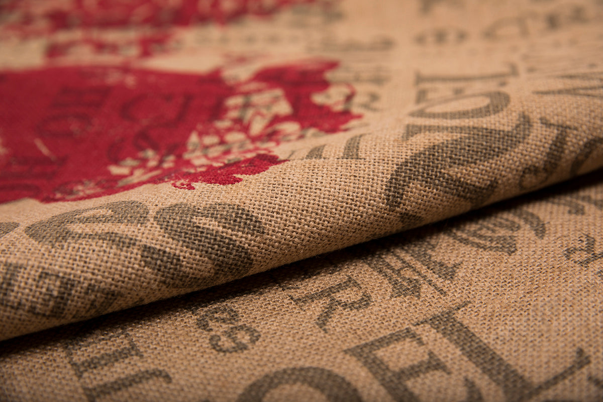 ML14900 Saint Nick Burlap Tree Skirt 56''Round