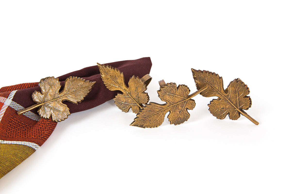 Crystal Flower Napkin Rings