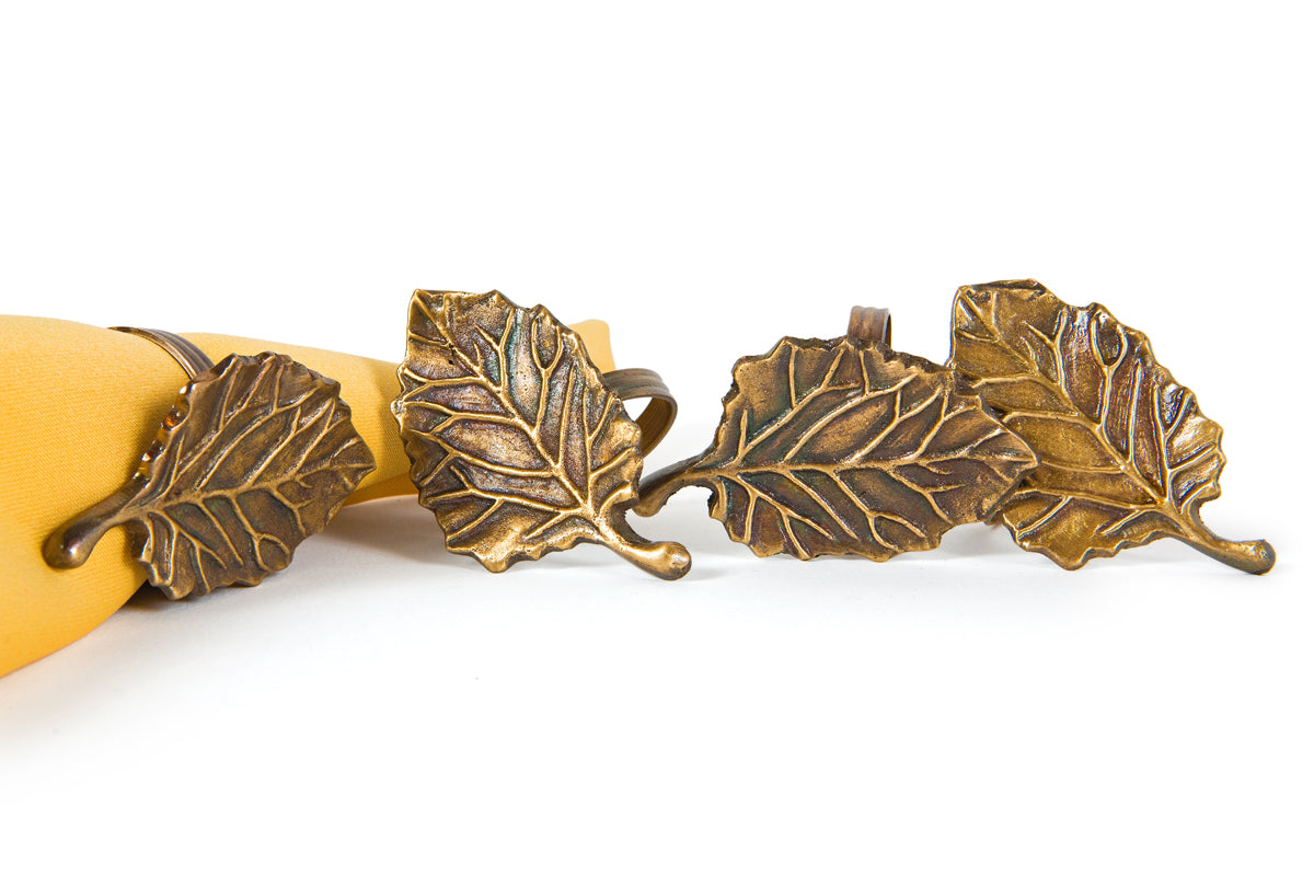 Crystal Flower Napkin Rings