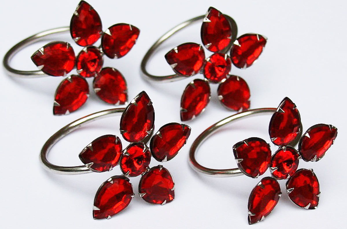 ML15843 Crystal Flower Napkin Ring