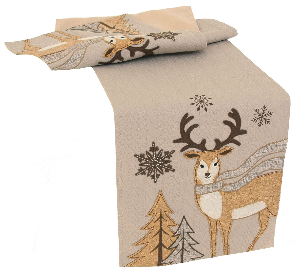 ML16355 Cozy Reindeer Table Runner 13x36