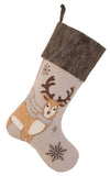 ML16355 Cozy Reindeer Stocking