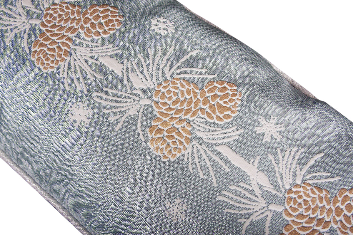 ML17117 Winter Pine Cone Pillow, 10"x24"