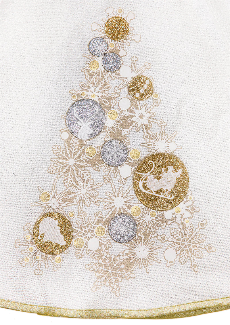 ML17118 Ornament Tree Tree Skirt 56 Round