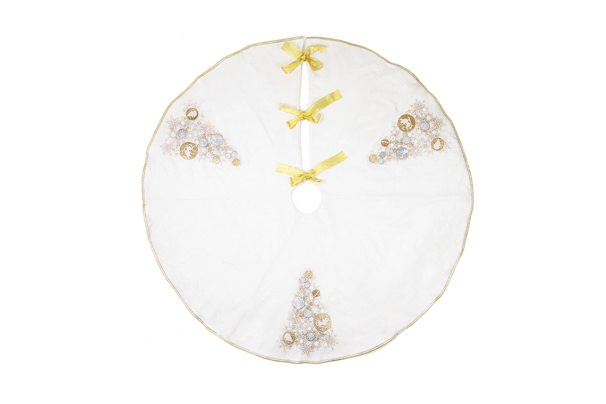 ML17118 Ornament Tree Tree Skirt, 56"Rnd