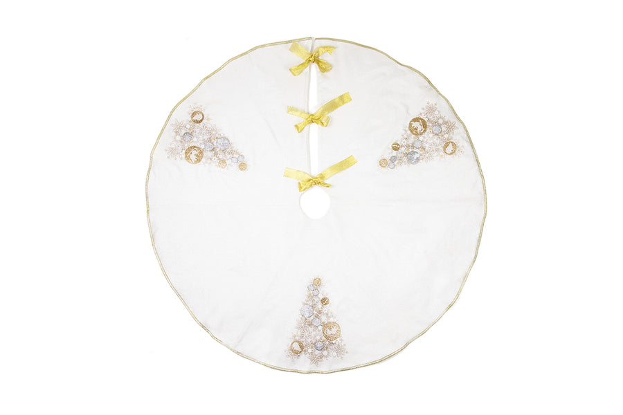 ML17118 Ornament Tree Tree Skirt, 56"Rnd