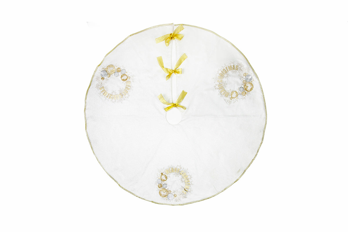 ML17119 Ornament Wreath Tree Skirt 56 Round