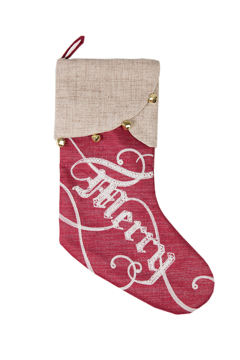 ML17126 Merry Christmas Stocking, 20"
