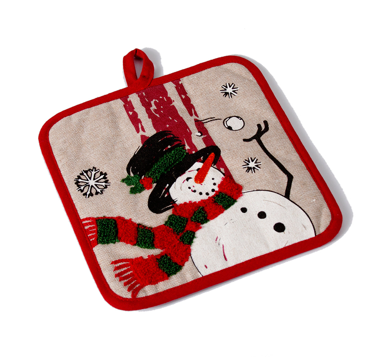 ML17128 Frosty Pot Holder Set of 2 8.5x8.5