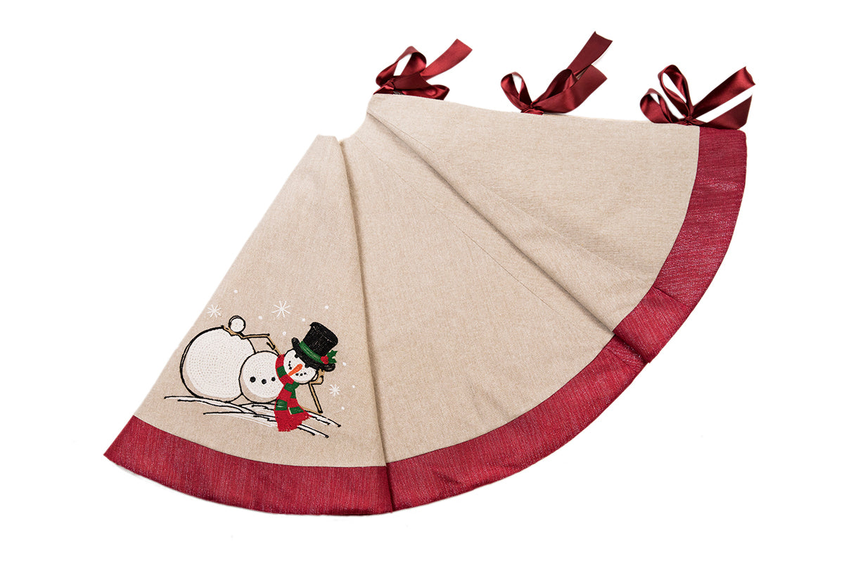 ML17130 Jack Frost Tree Skirt, 56"Rnd