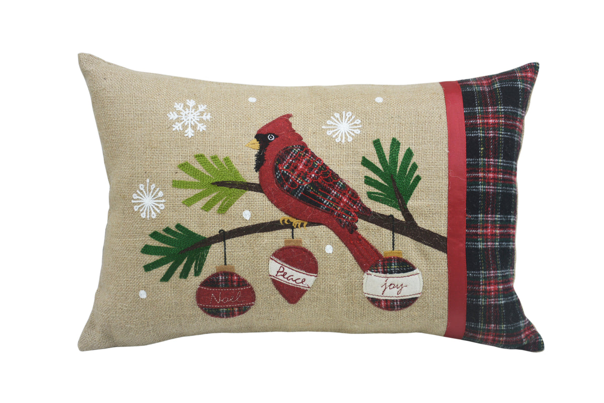ML18926 Noel Peace Joy Pillow 13.5x20 Oblong