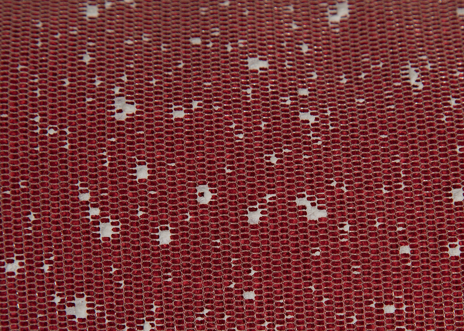 ML21002 Snow Scene Christmas Tree Tree Skirt 56 Inch Red Polyester with Faux Fur Trim