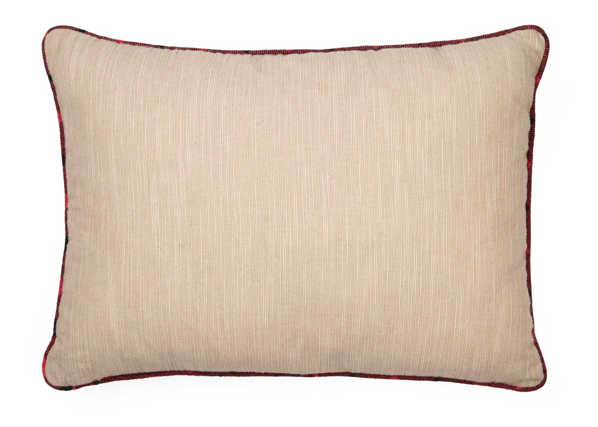 Let It Snow Christmas Car Pillow Embroidered w/Softy Tufted Snow , 13"x18"