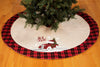 Let It Snow Embroidered Softy Tufted Snow Christmas Car Tree Skirt, 48"