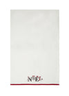 Noel Embroidered Christmas Tea Towel, 17"x27"