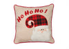 HOHOHO Santa Christmas Pillow, 13"x13"