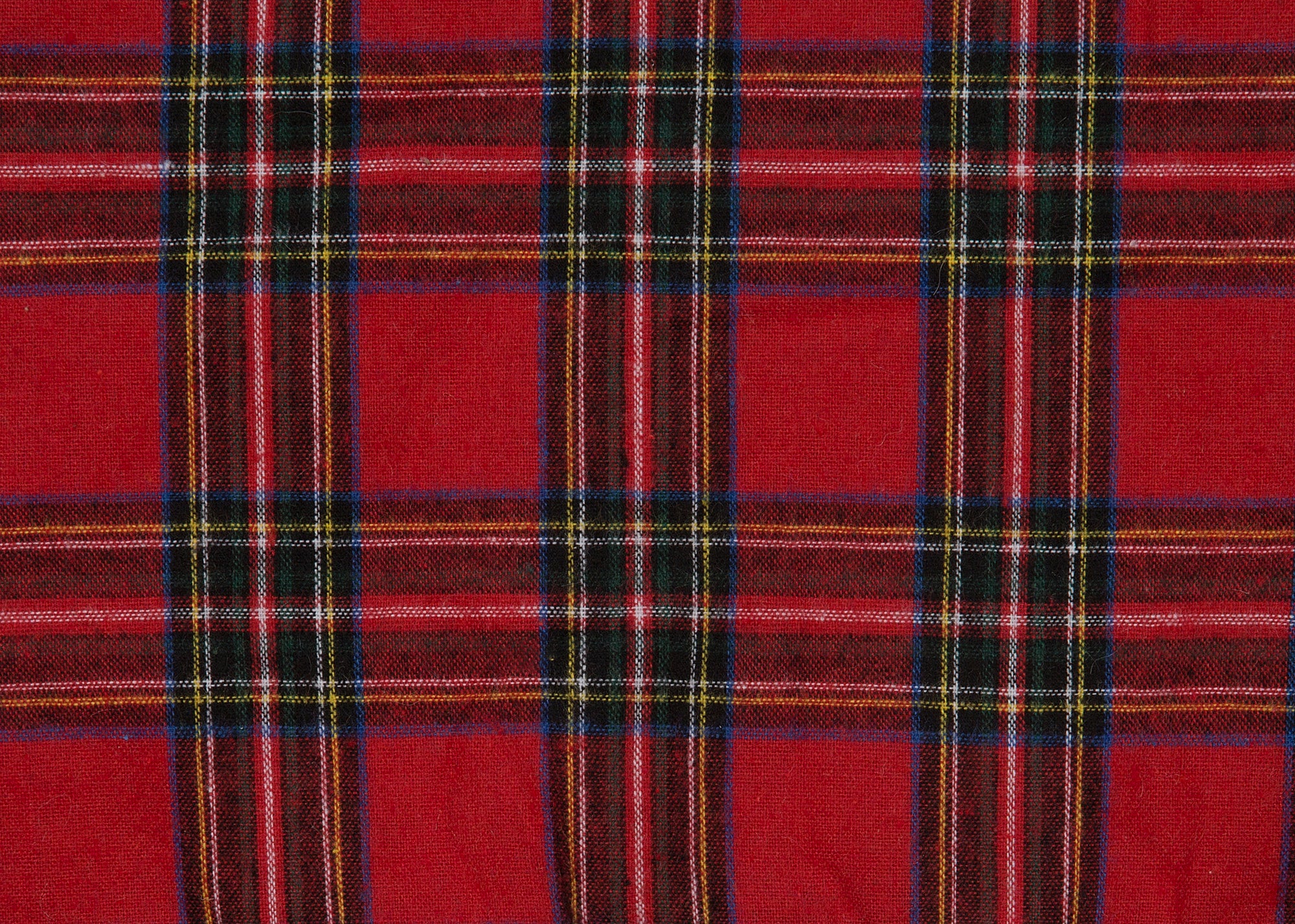 Classic Christmas Check Pillow w/ Faux Fur Trim, 13.5"x13.5"
