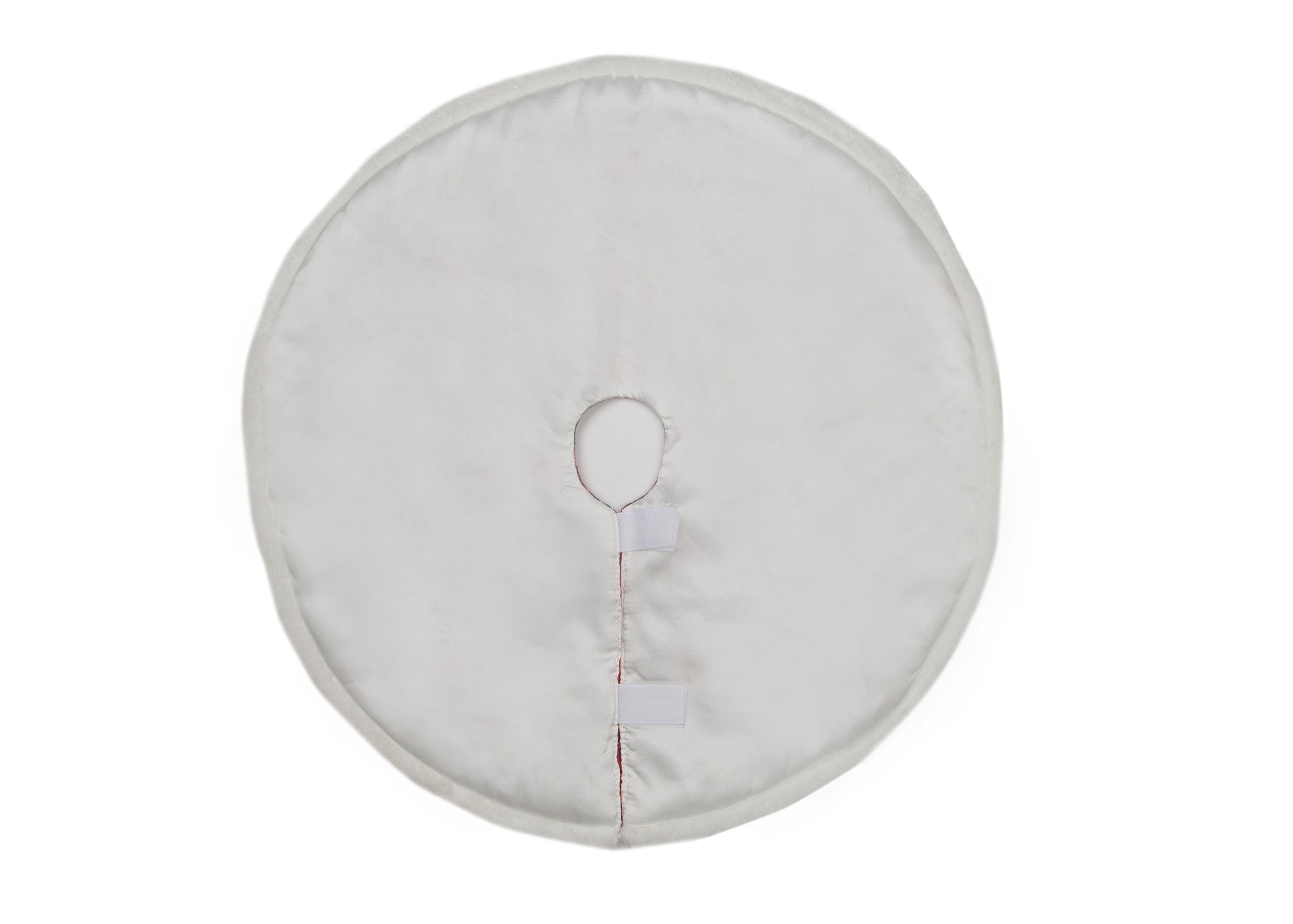 Classic Christmas Check Mini Treeskirt With Faux Fur Trim, 20"