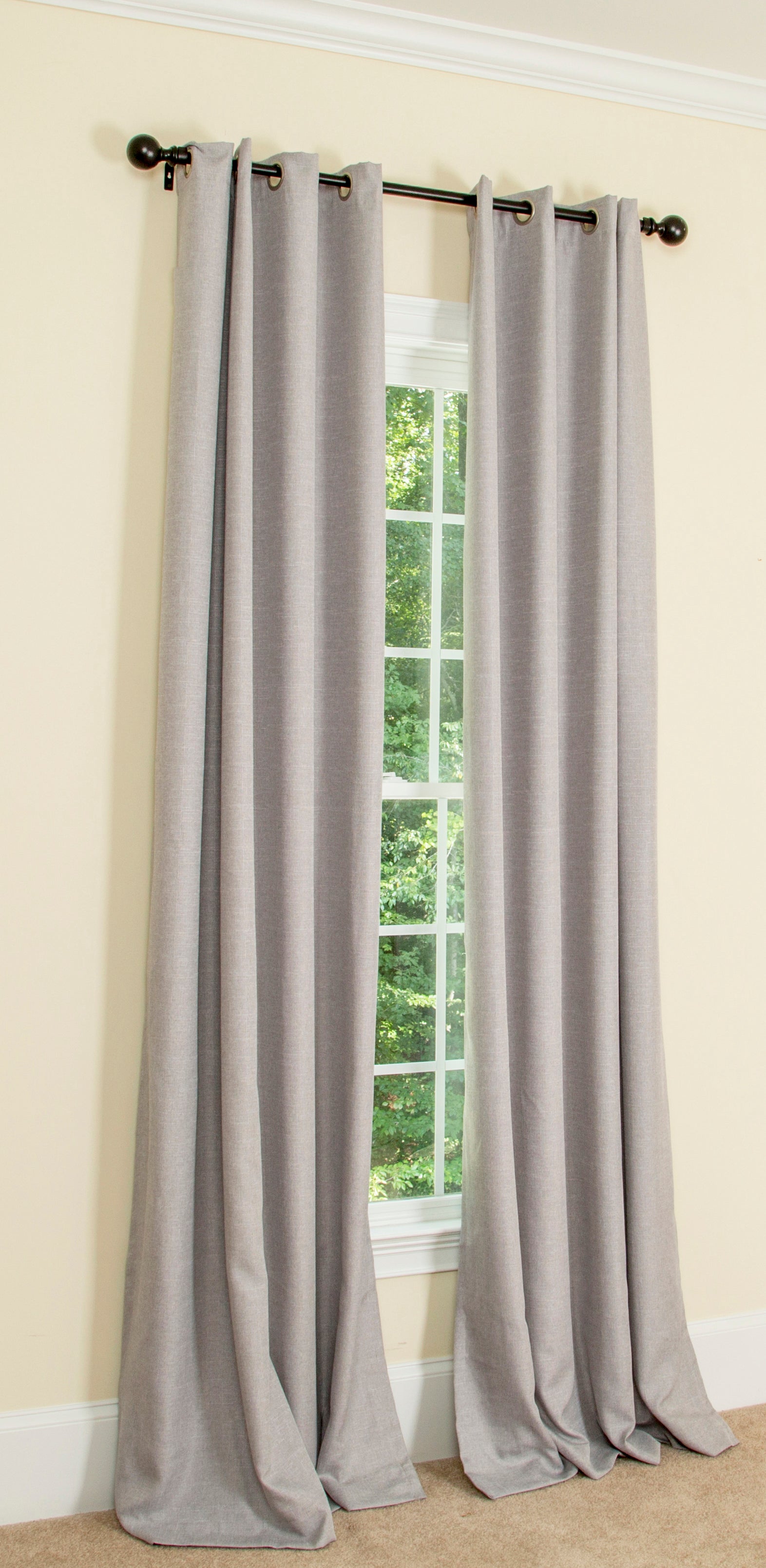 Elle 100% Blackout Grommet Curtains, 2 Panels