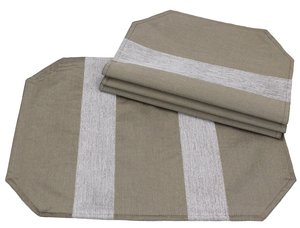 Xia Home Fashions Wilshire Placemats Set of 4 14x20 Copper
