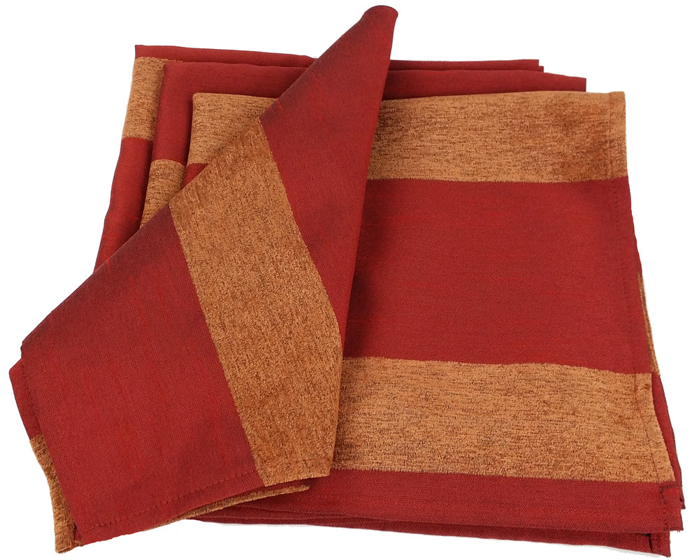 Xia Home Fashions Wilshire Placemats Set of 4 14x20 Copper
