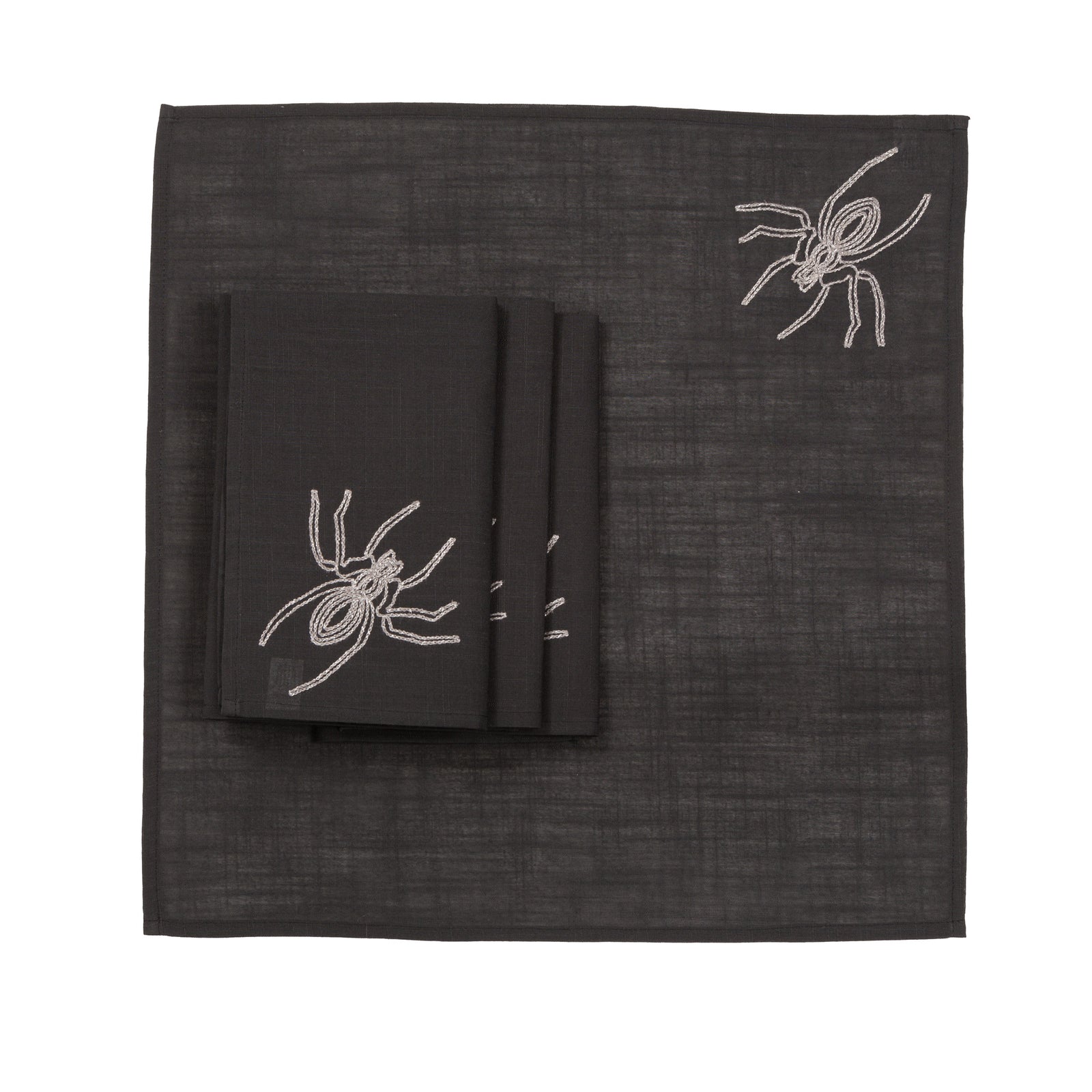 XD18801 Spider Web Napkins 20x20 Set of 4 White