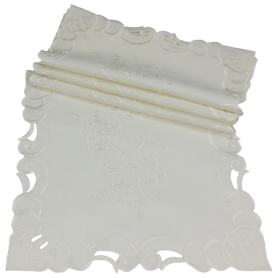 RA05151 Grapes and Leaves Square Doilies, 12"x12", Set of 4