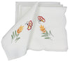 XD02010 Elegant Embroidered Napkins, 21"x21", Set of 4