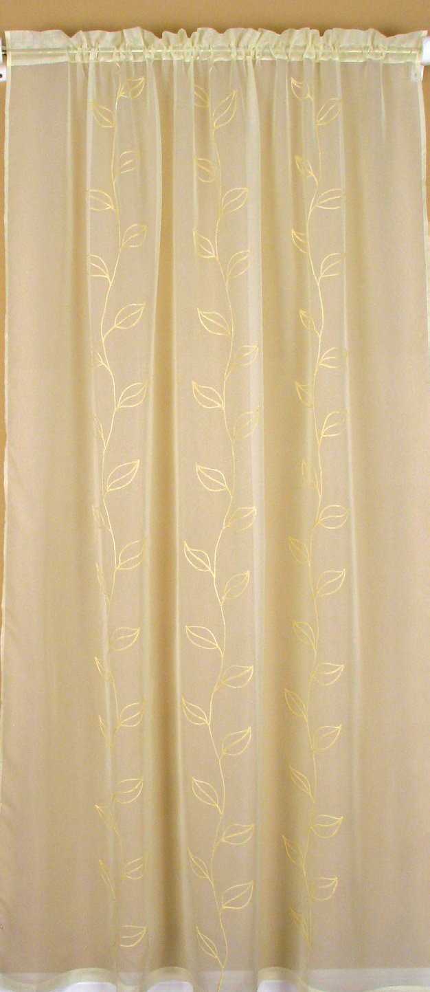 XD02112 Flower Sheer Curtain 48"x84"