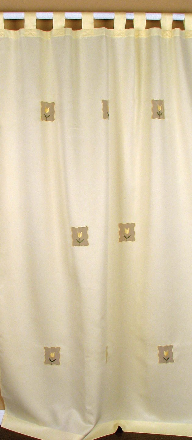 XD02115 Flower Sheer Curtain 48"x84"