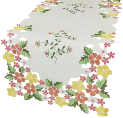 XD101812 Fancy Flowers Table Runner