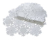 XD10816 Shimmer Snowflake Placemats, 14"x20", Set of 4