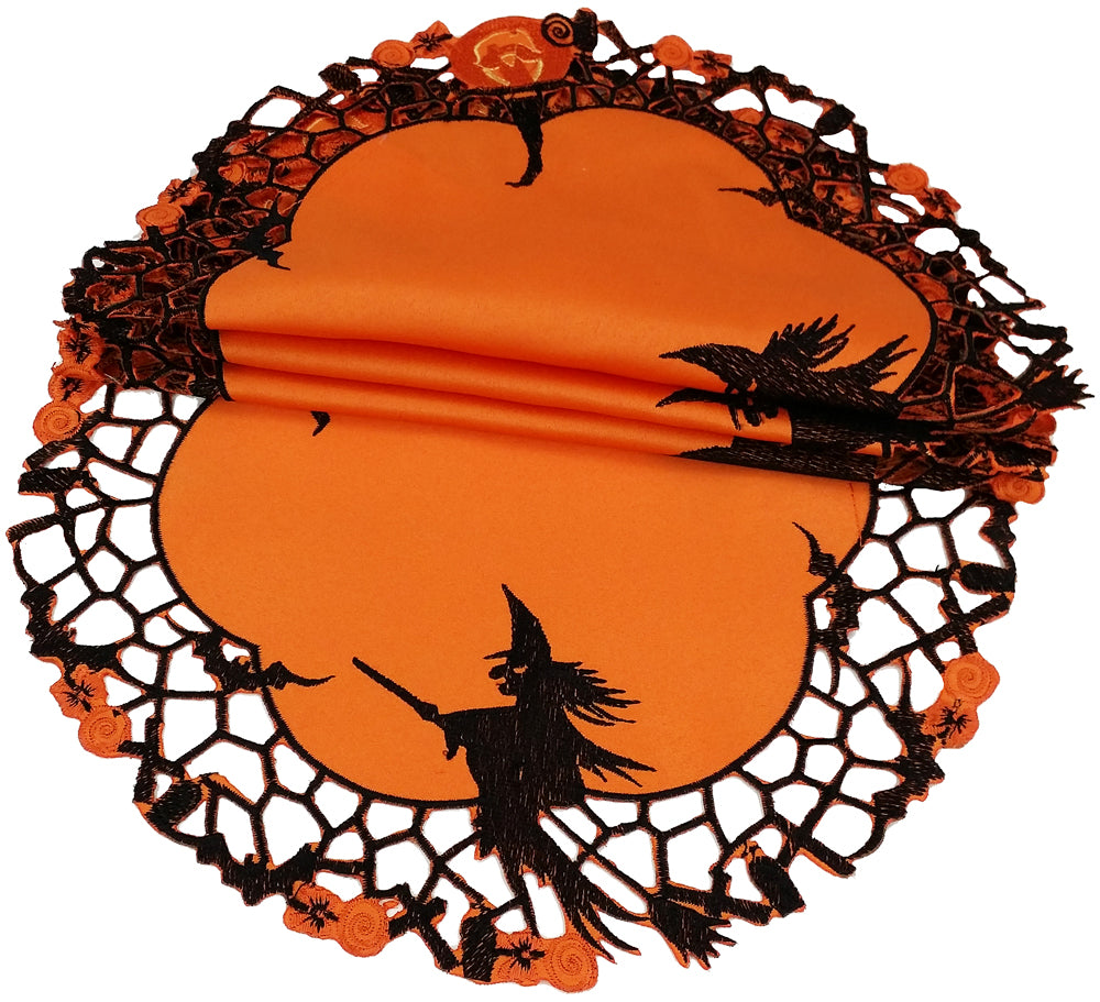 XD11013 Witch Round Doilies, Set of 4