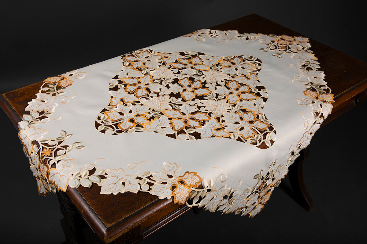 XD11018 Autumn Forest Table Topper, 34"x34"
