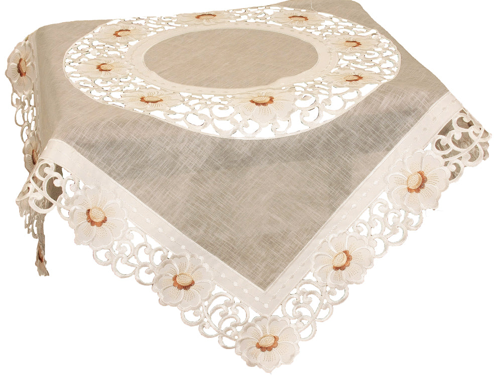 XD110702 Victorian Elegance Table Topper, 34"x34"
